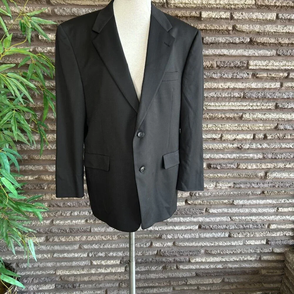 Hart Schaffner & Marx Gold Trumpeter Brown Wool Sports Coat Blazer Size 40R